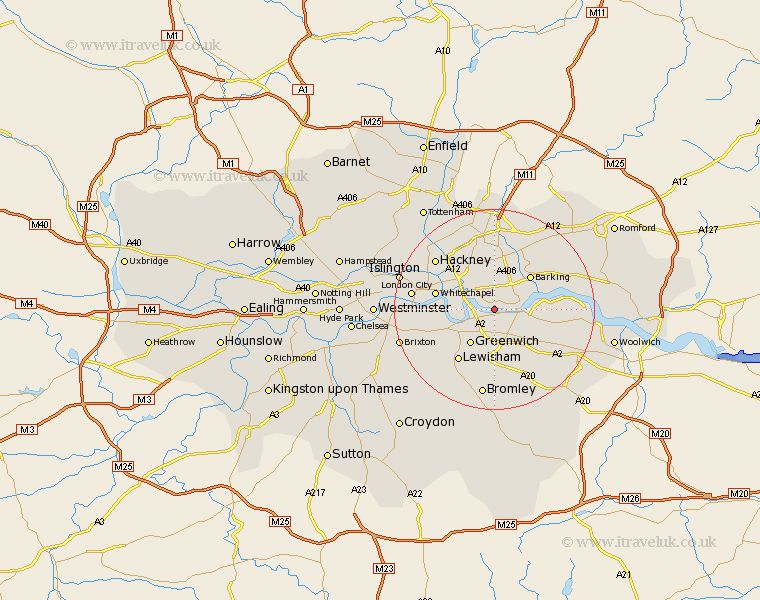 Silvertown Greater London Map