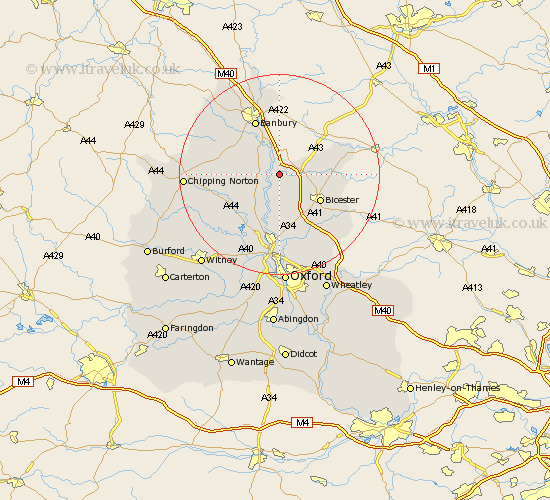 Somerton Oxfordshire Map
