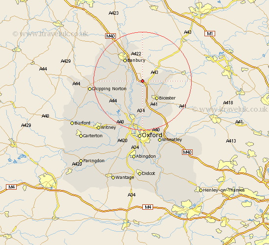 Souldern Oxfordshire Map