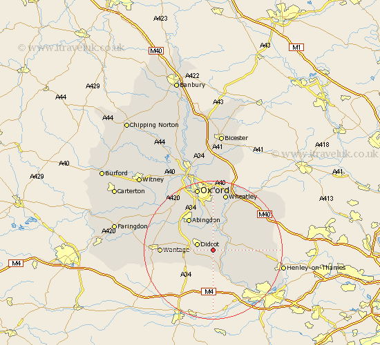 South Moreton Oxfordshire Map