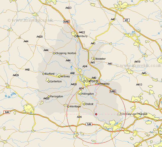 South Stoke Oxfordshire Map