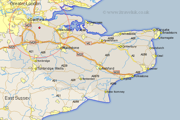 Southfleet Kent Map