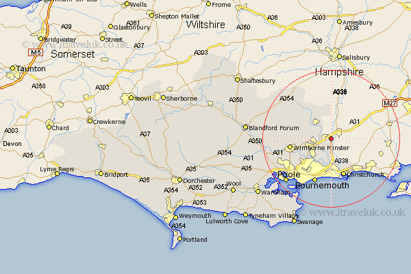 St. Ives Dorset Map