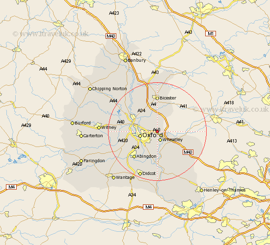 Stanton Saint John Oxfordshire Map