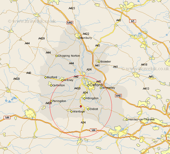 Steventon Oxfordshire Map