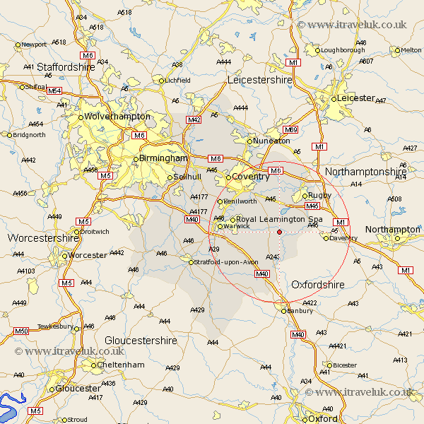 Stockton Warwickshire Map