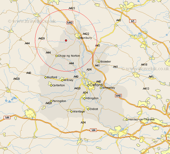 Swalcliffe Oxfordshire Map