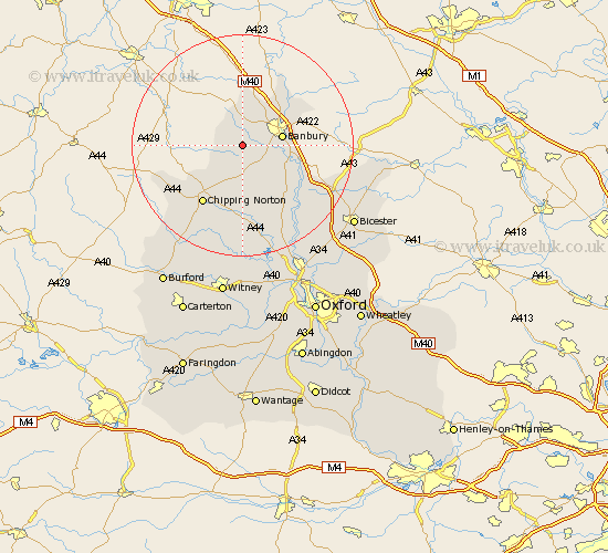 Tadmarton Oxfordshire Map