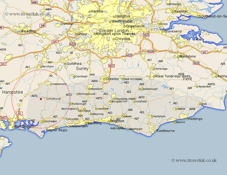 Trotton Sussex Map