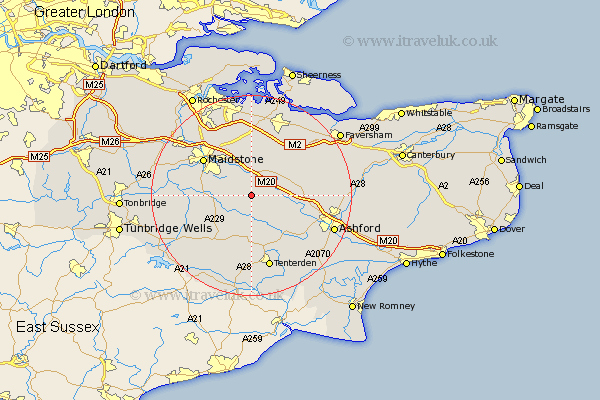 Ulcombe Kent Map