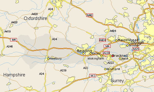 Warfield Berkshire Map