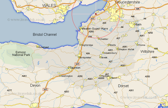 Weston Somerset Map