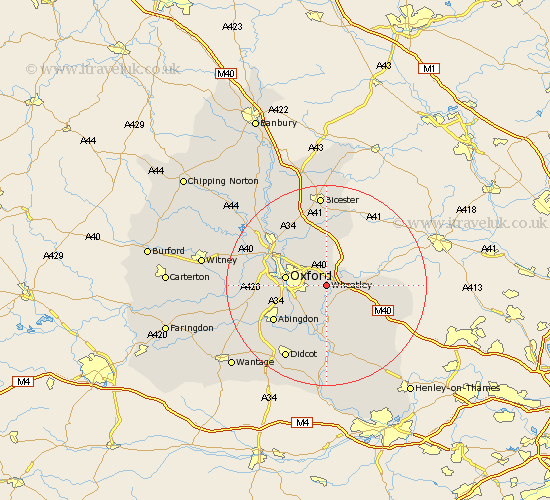 Wheatley Oxfordshire Map