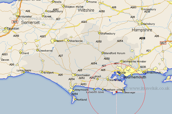 Worth Dorset Map